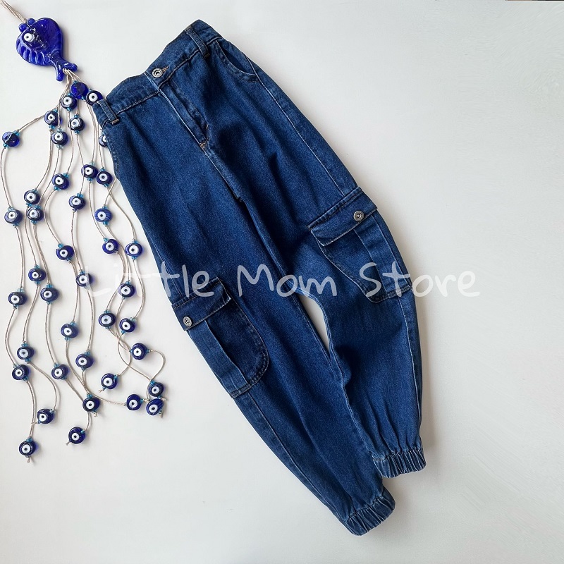 Cep Detaylı Denim Jogger Pantolon