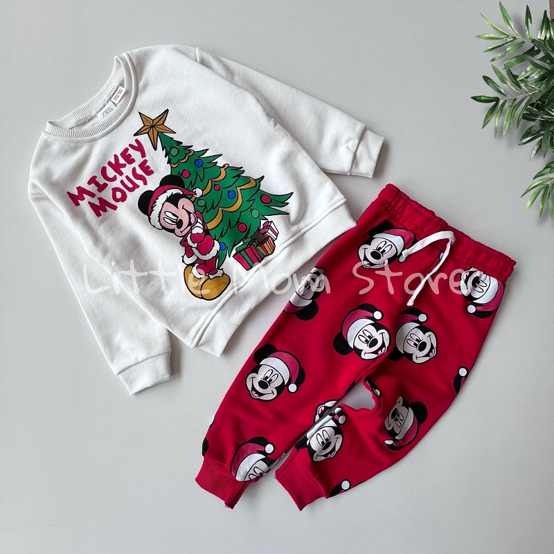 Orjinal Yılbaşı Temalı Mickey Mouse Takım