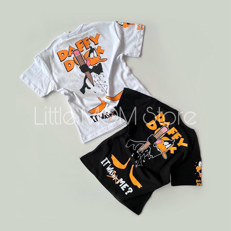 Orjinal Daffy Duck Sırt Baskılı Tişört