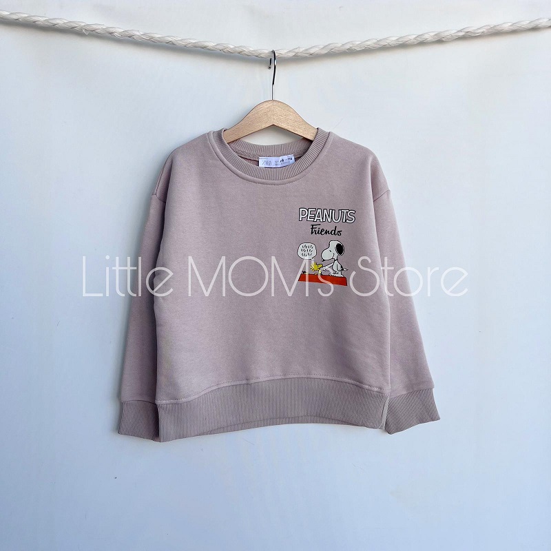 Orjinal Sırt Baskılı Peanuts Sweatshirt
