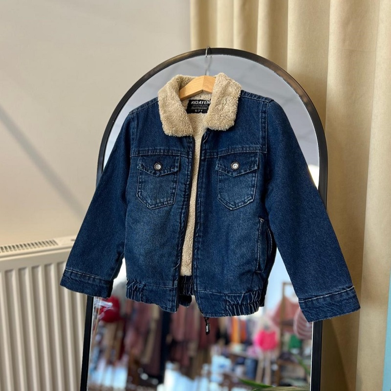 Teddy Astarlı Denim Ceket