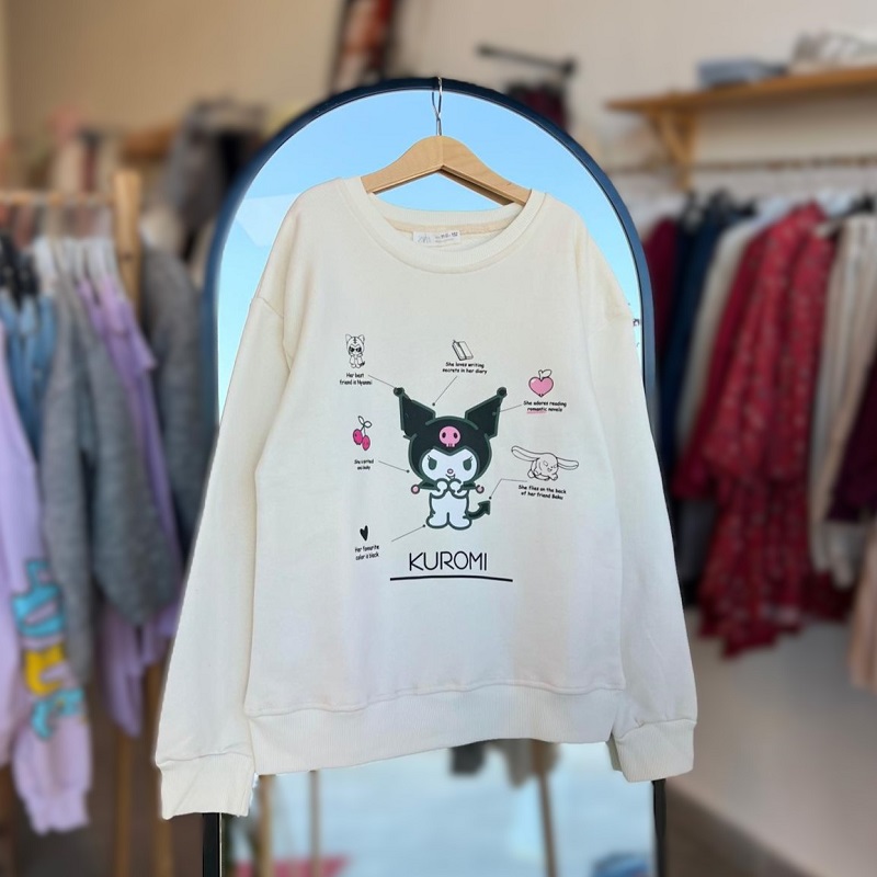 Orjinal Kuromi Baskılı Sweatshirt