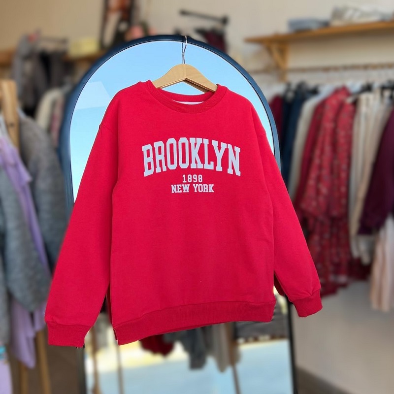 Brooklyn Baskılı Sweatshirt