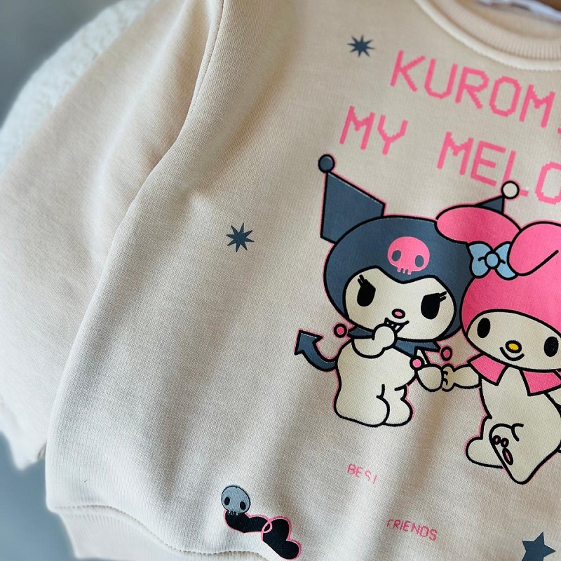 Orjinal Kuromi&My Melody Sweatshirt görsel 3