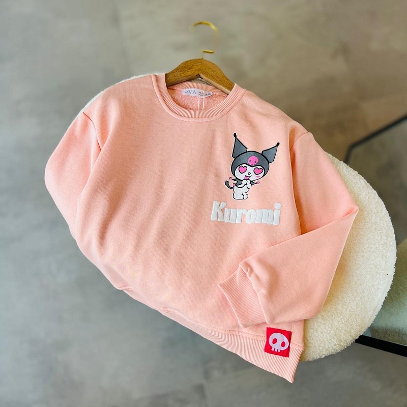 Orjinal Kuromi Sırt Baskılı Sweatshirt görsel 2