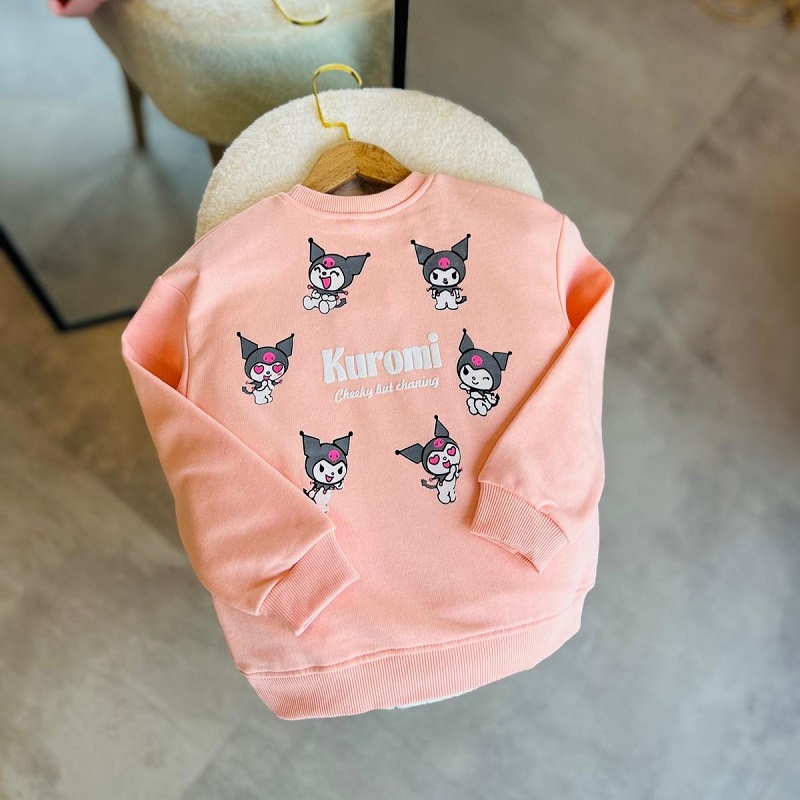 Orjinal Kuromi Sırt Baskılı Sweatshirt görsel 3