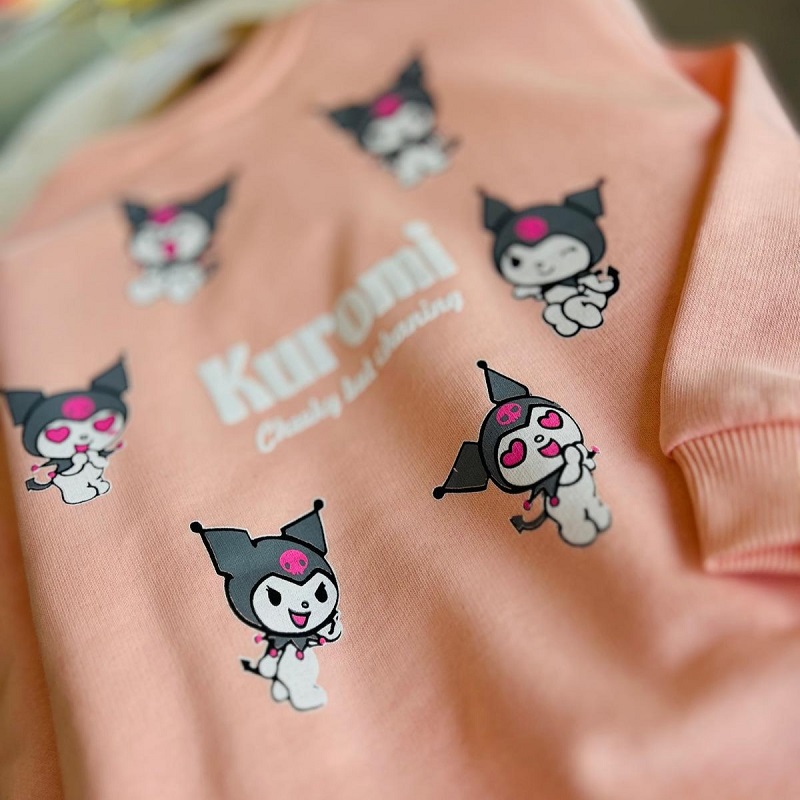 Orjinal Kuromi Sırt Baskılı Sweatshirt görsel 4