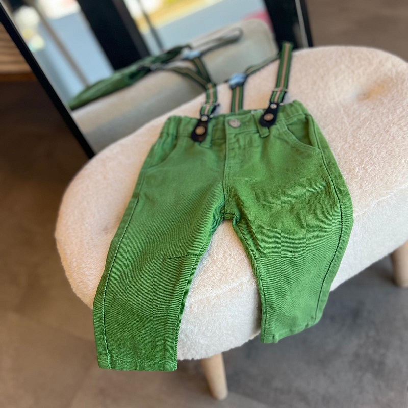 Baby Askılı Dokuma Pantolon görsel 2