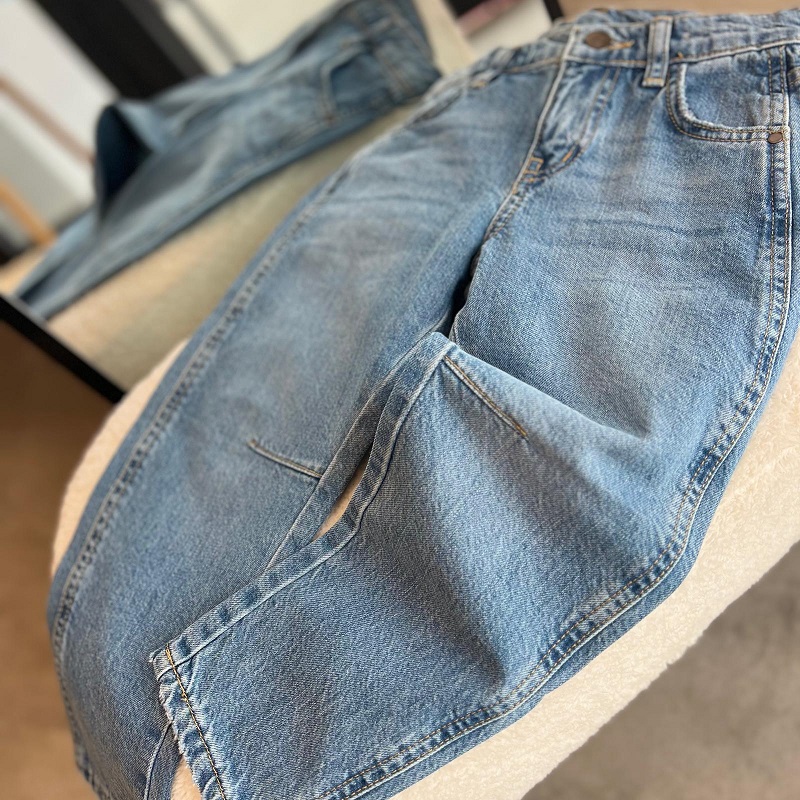 Çizgi Detay Denim Pantolon görsel 3