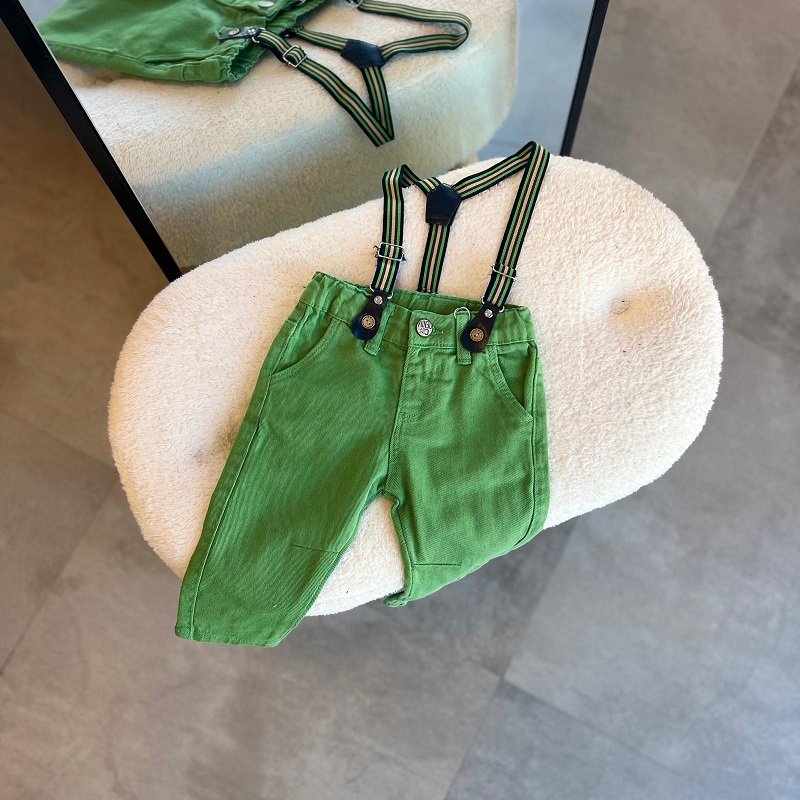 Baby Askılı Dokuma Pantolon