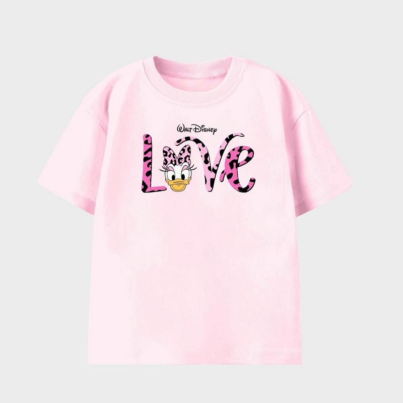 Orjinal Leopar Desenli Love Tişört