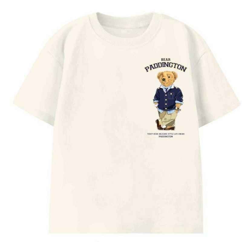 Orjinal Sırt Baskılı Bear Tişört görsel 2