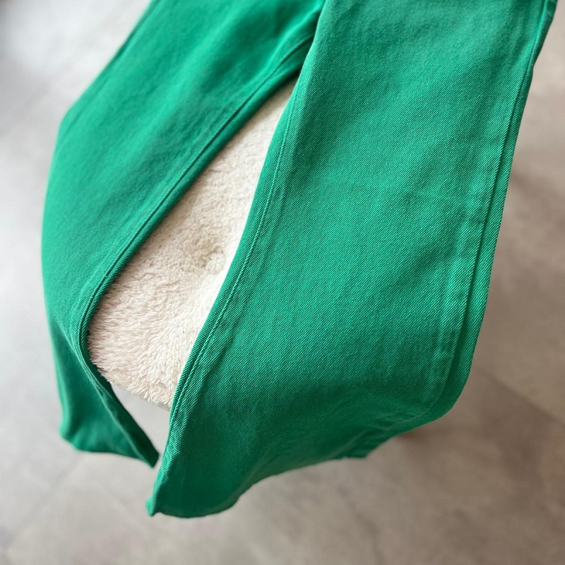 Kesik Paça Denim Pantolon görsel 2