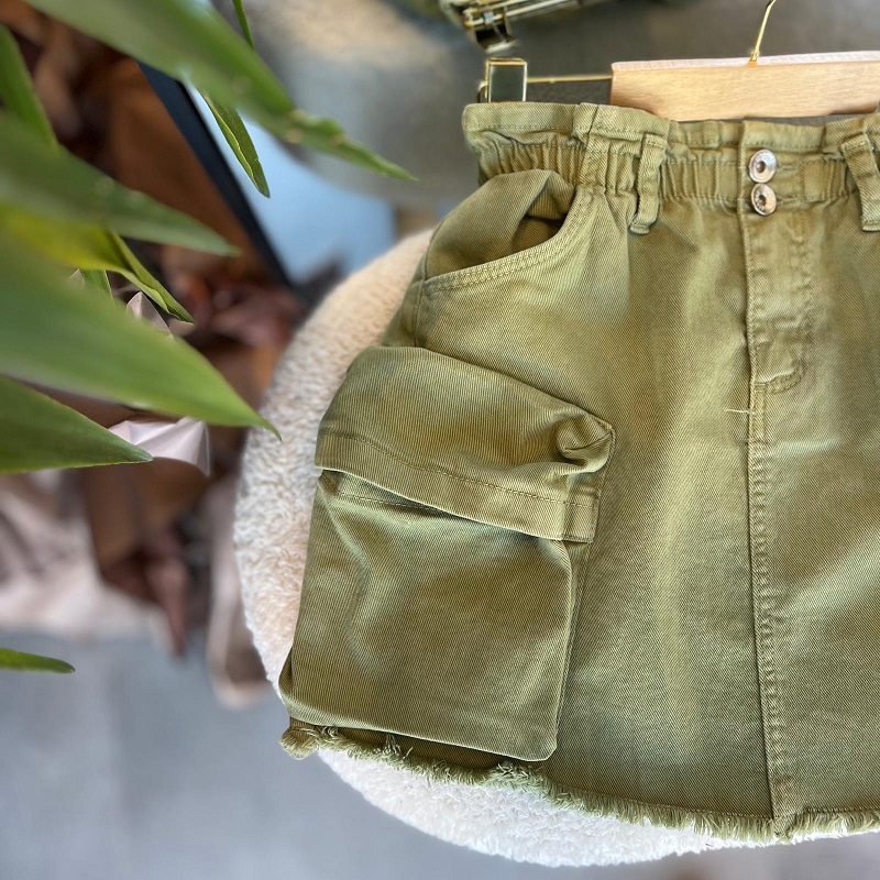 Kargo Cepli Denim Etek görsel 2