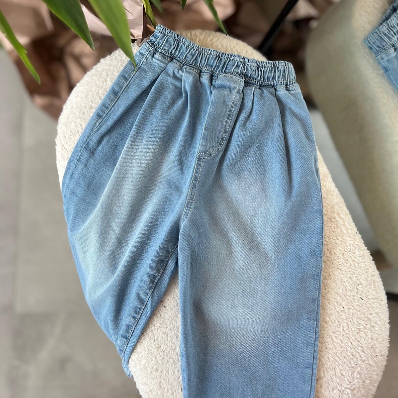 Balon Paça Kore Stil Unisex Jean Pantolon görsel 2