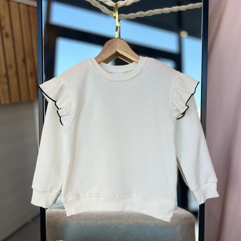 Fırfırlı Kol Detay Sweatshirt