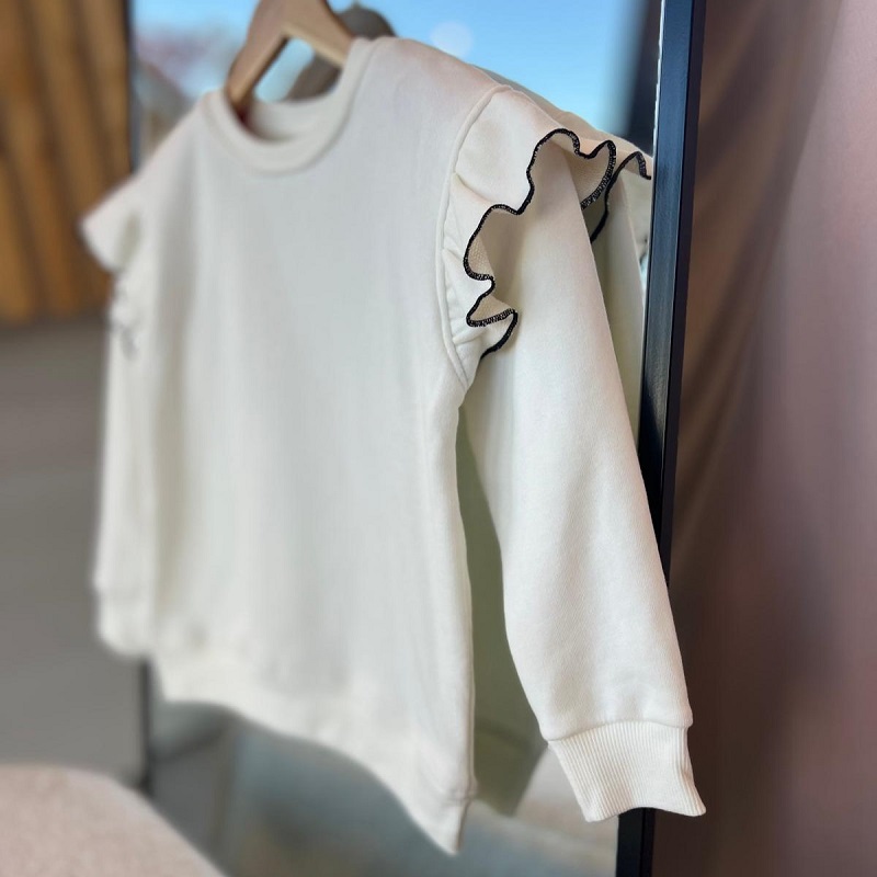 Fırfırlı Kol Detay Sweatshirt görsel 3