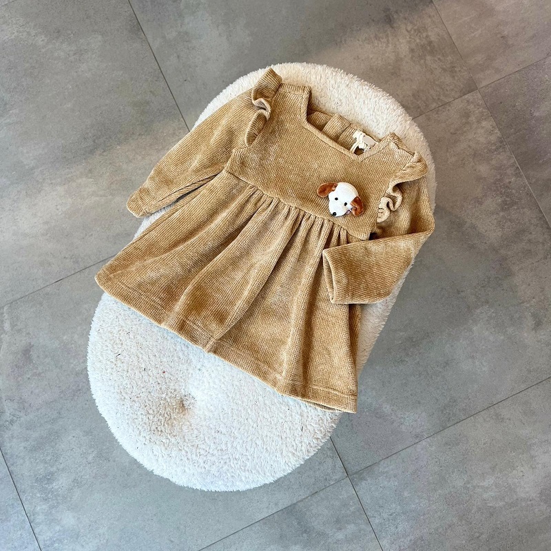 Peluş Köpek Temalı Elbise