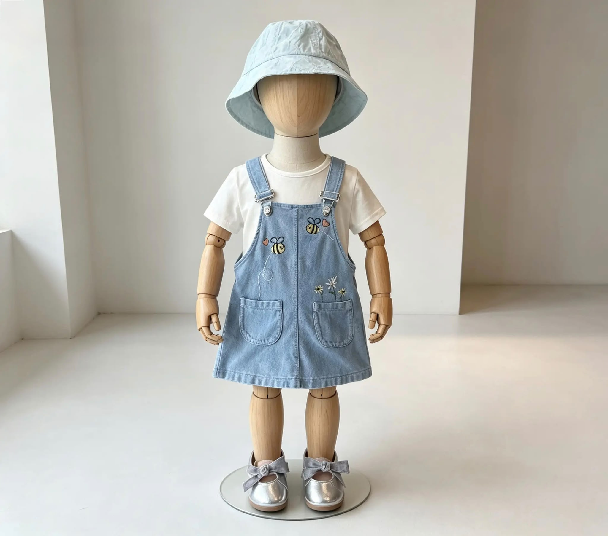 Kız Bebek Arı Desenli Takım