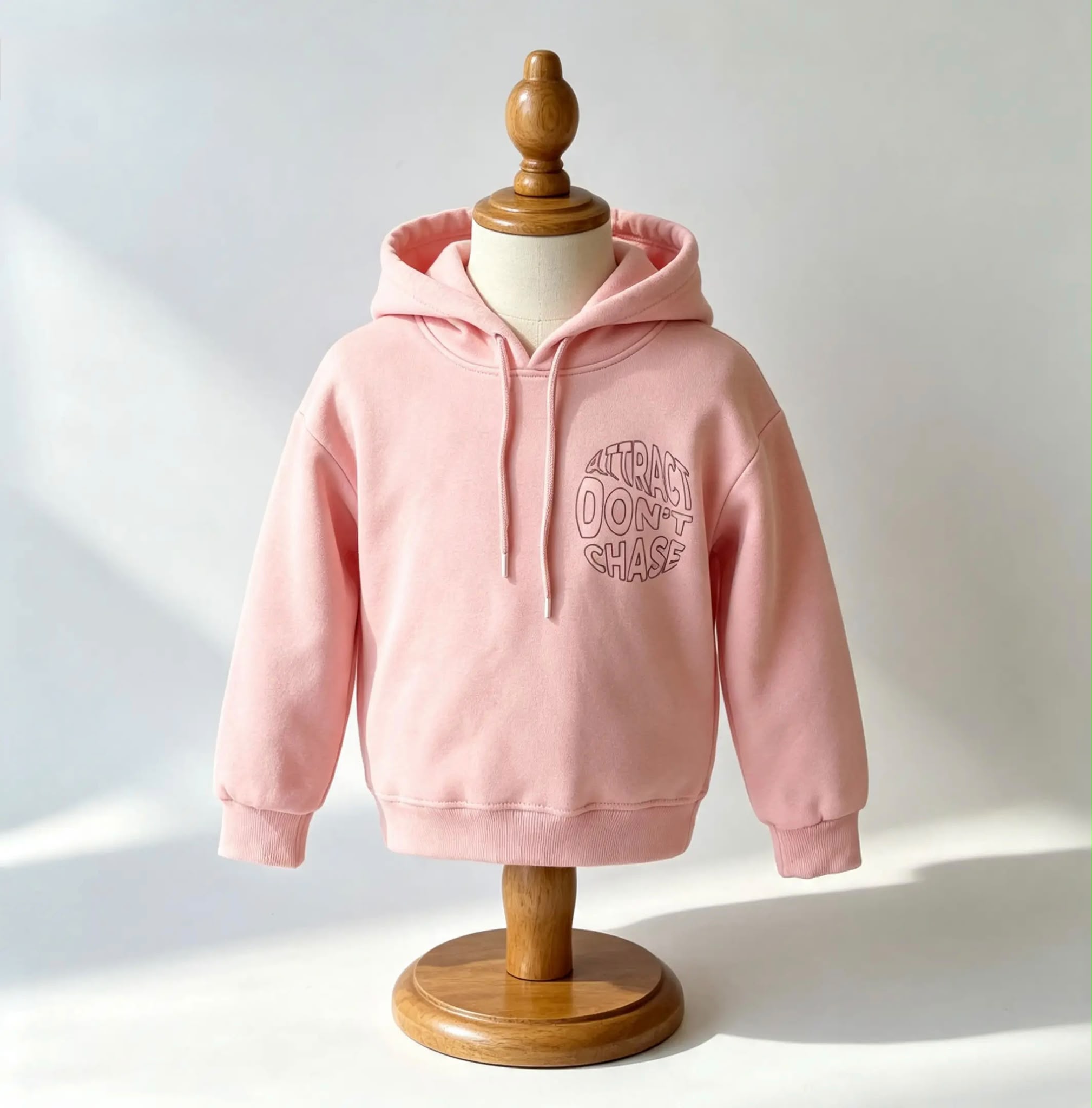 Pembe baskılı yazılı sweat