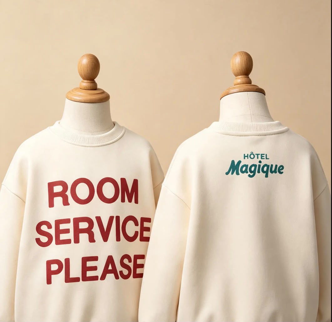 Room Service Baskılı Sweatshirt görsel 2