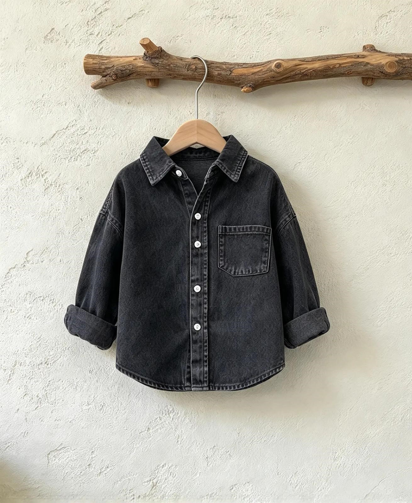 Erkek Çocuk Denim Gömlek