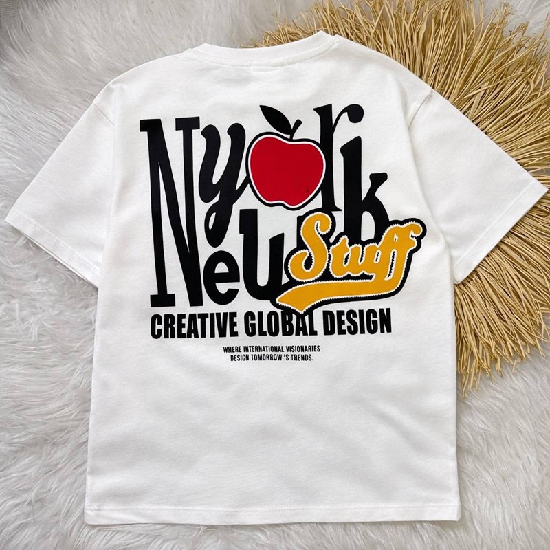 NY Baskılı T-shirt  görsel 3