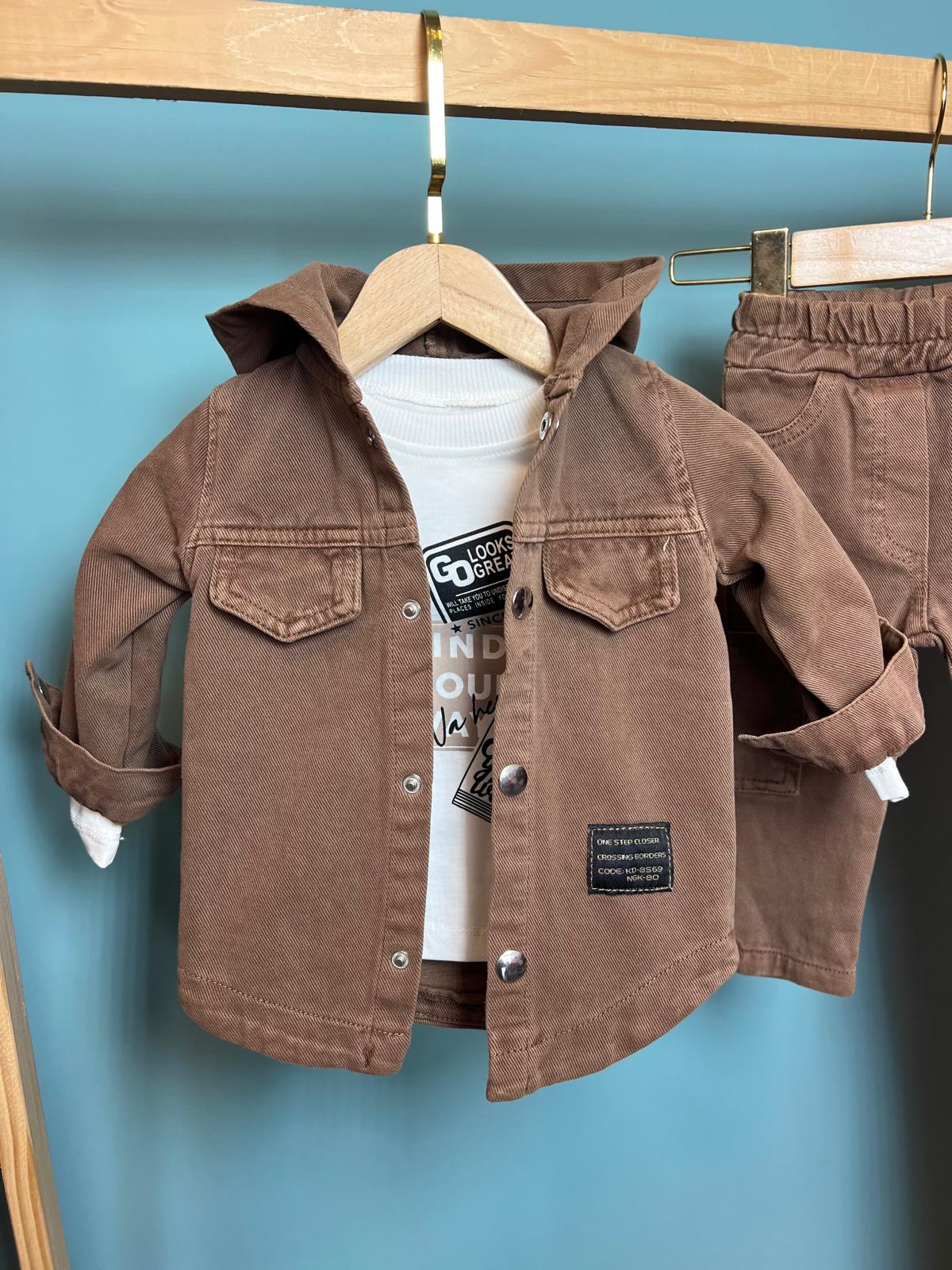 Erkek Bebek Denim 3'lü Takım görsel 3