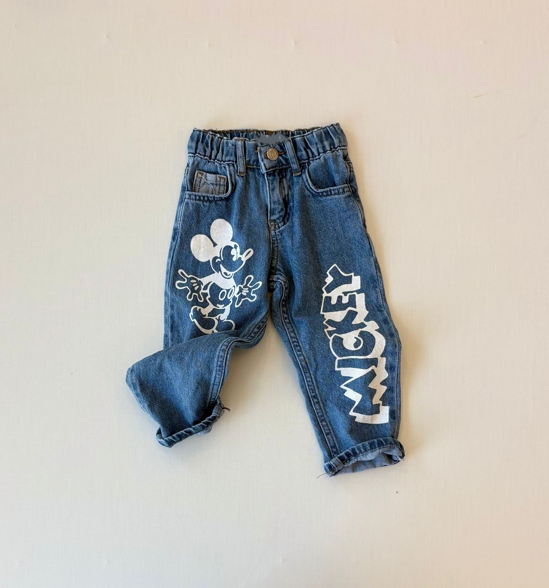 Erkek Bebek Orjinal Mickey Kot Pantolon