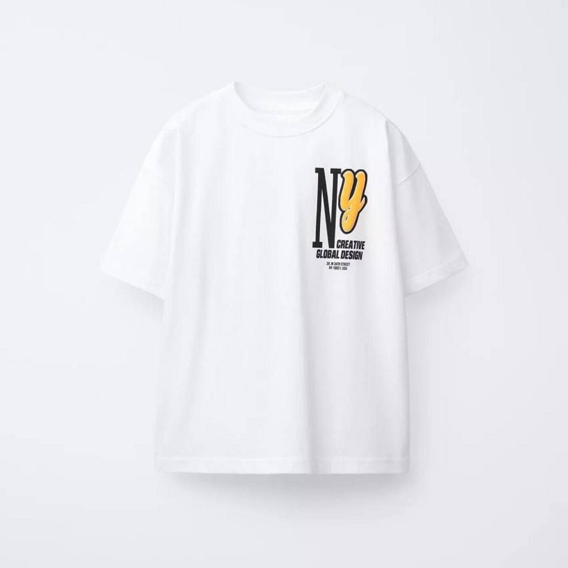 NY Baskılı T-shirt 