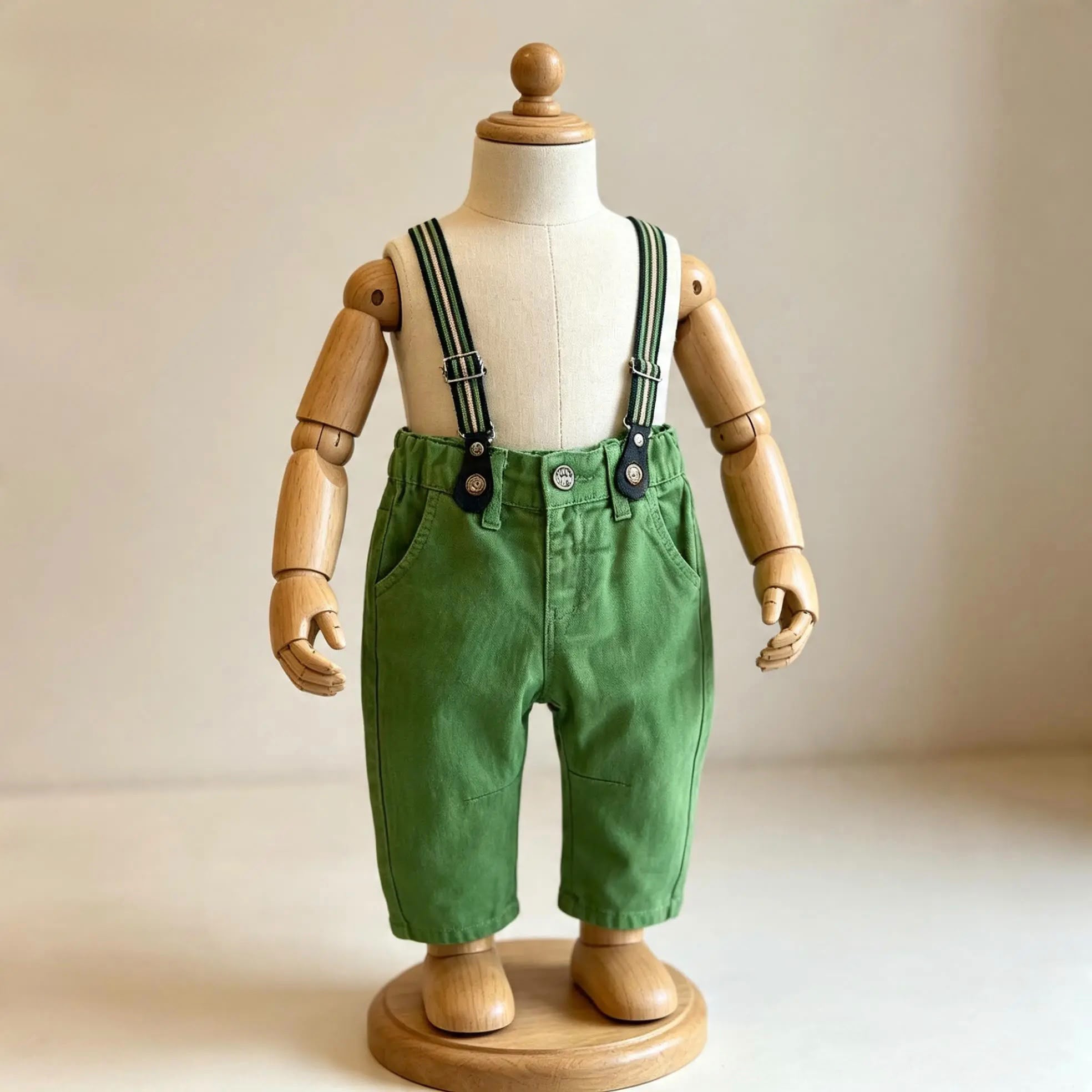 Baby Askılı Dokuma Pantolon