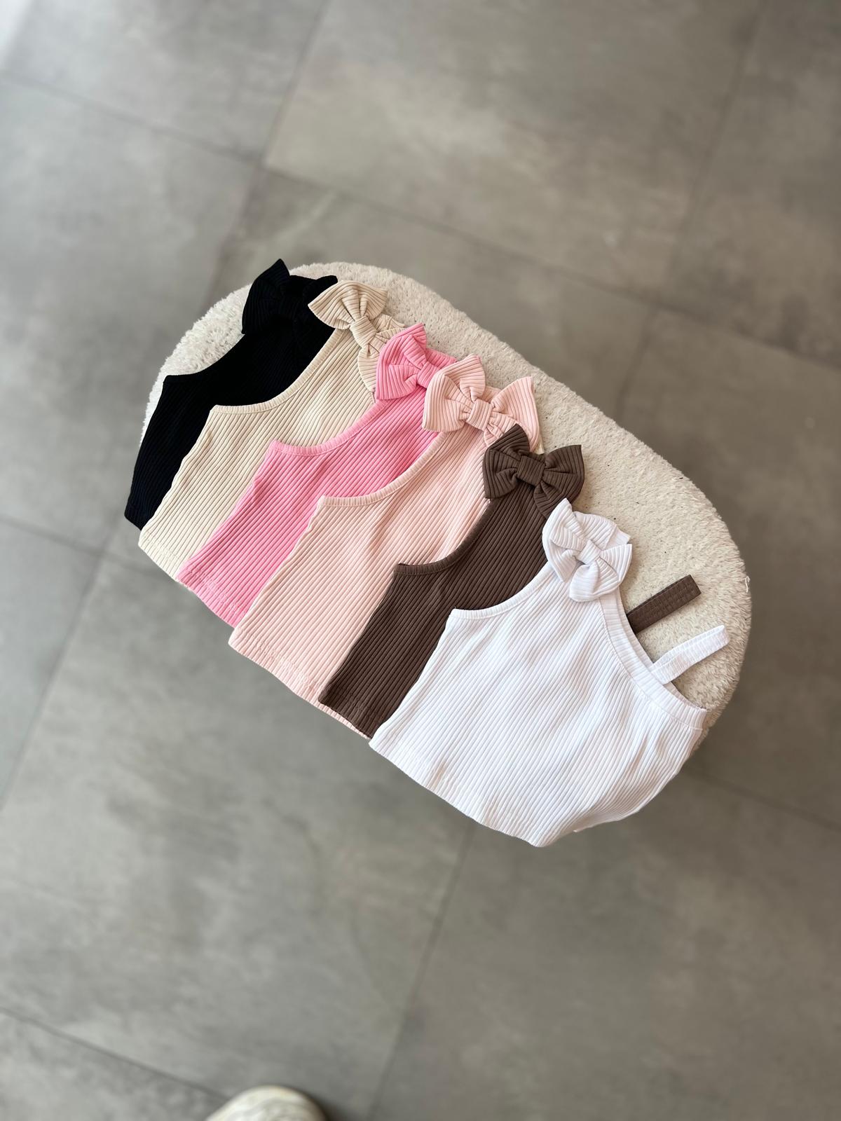 Fitilli Kurdeleli Crop Top  görsel 2