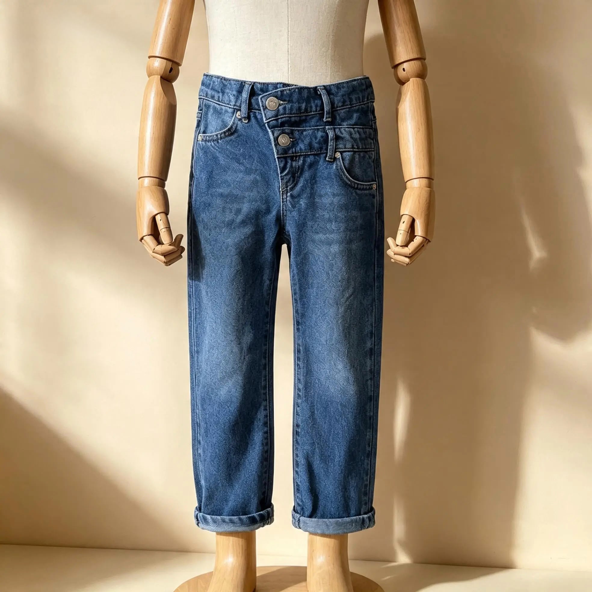 Orjinal Düğme Detay Denim