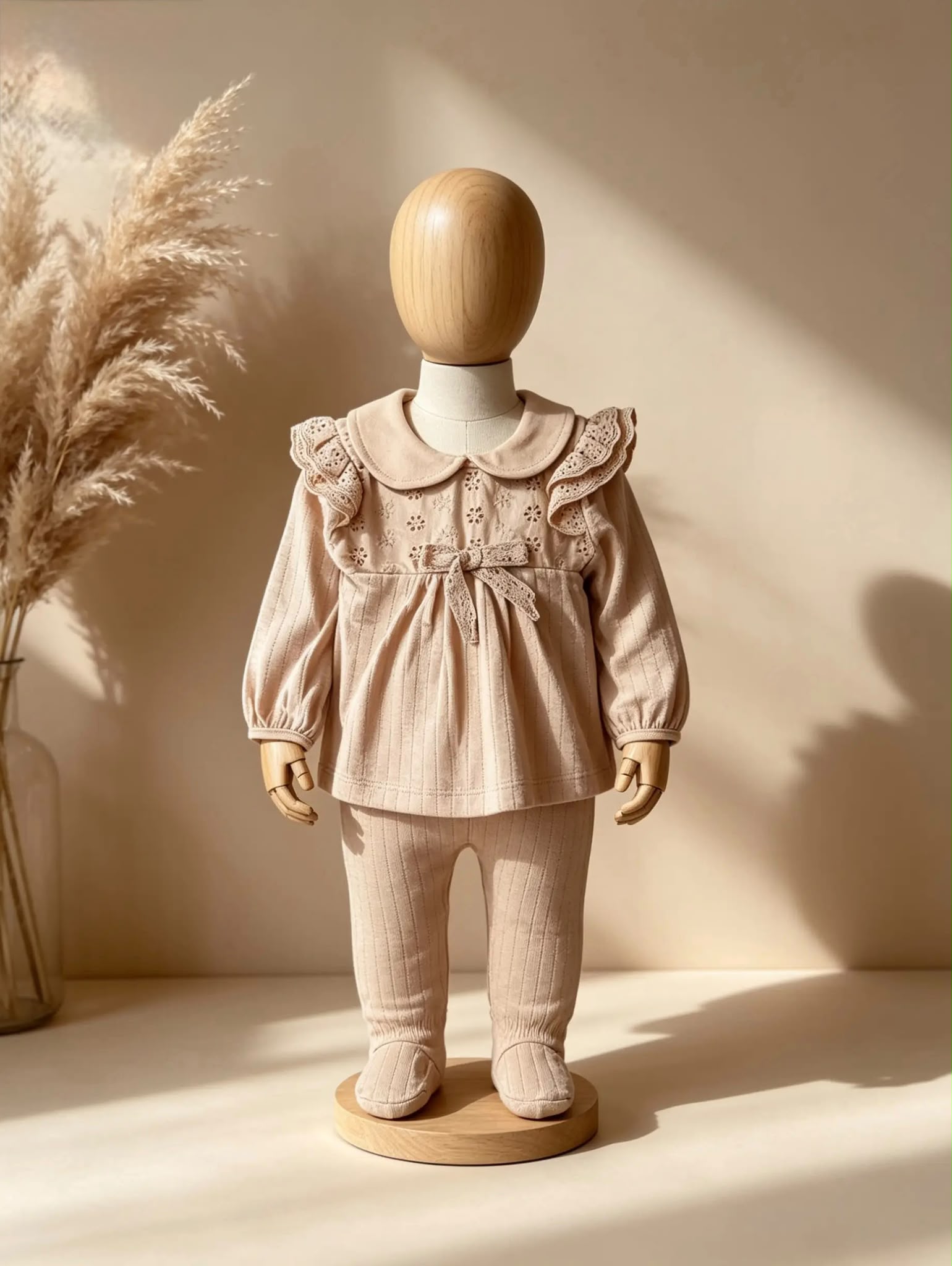 Kız Bebek Fisto Detaylı Takım