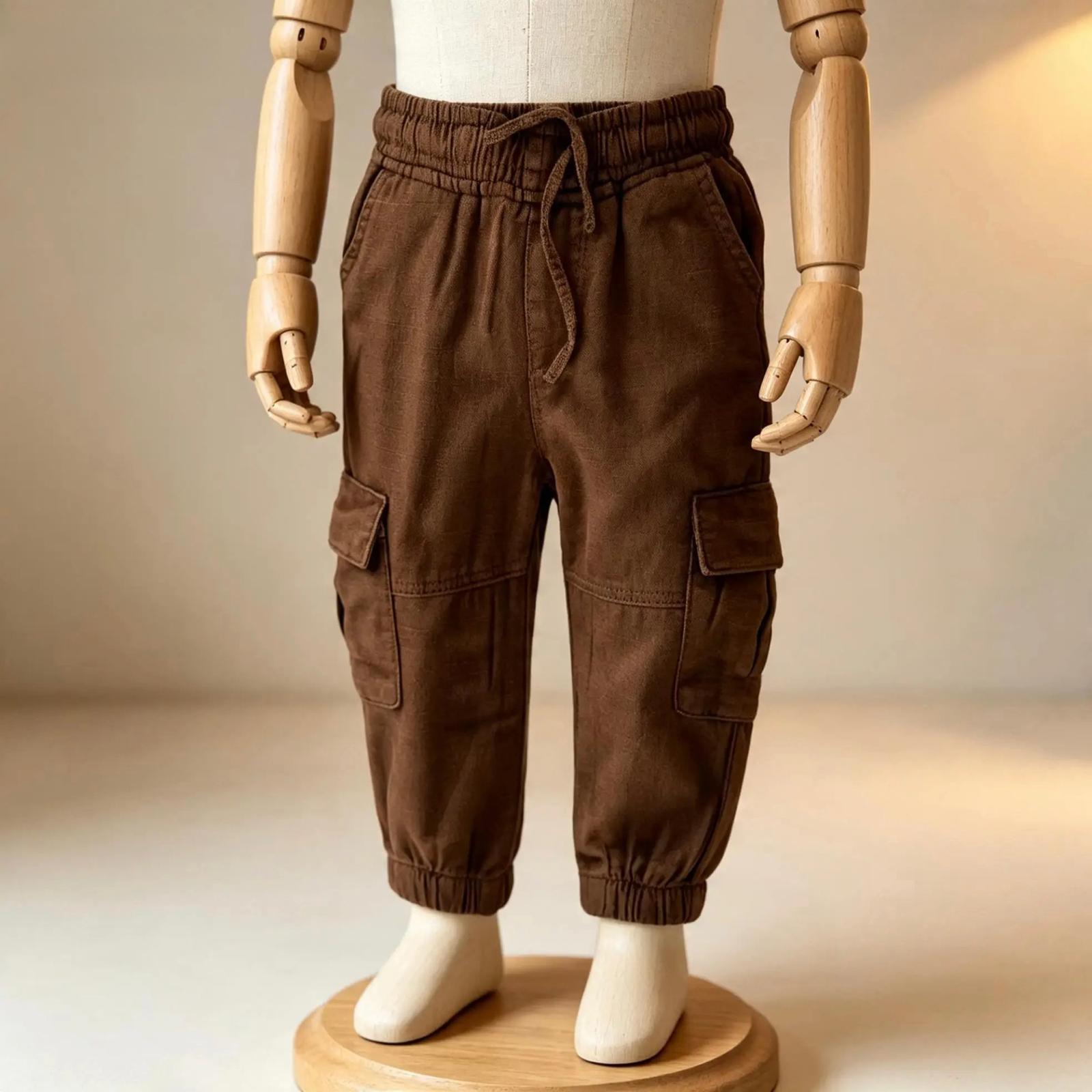 Kargo Cepli Keten Pantolon