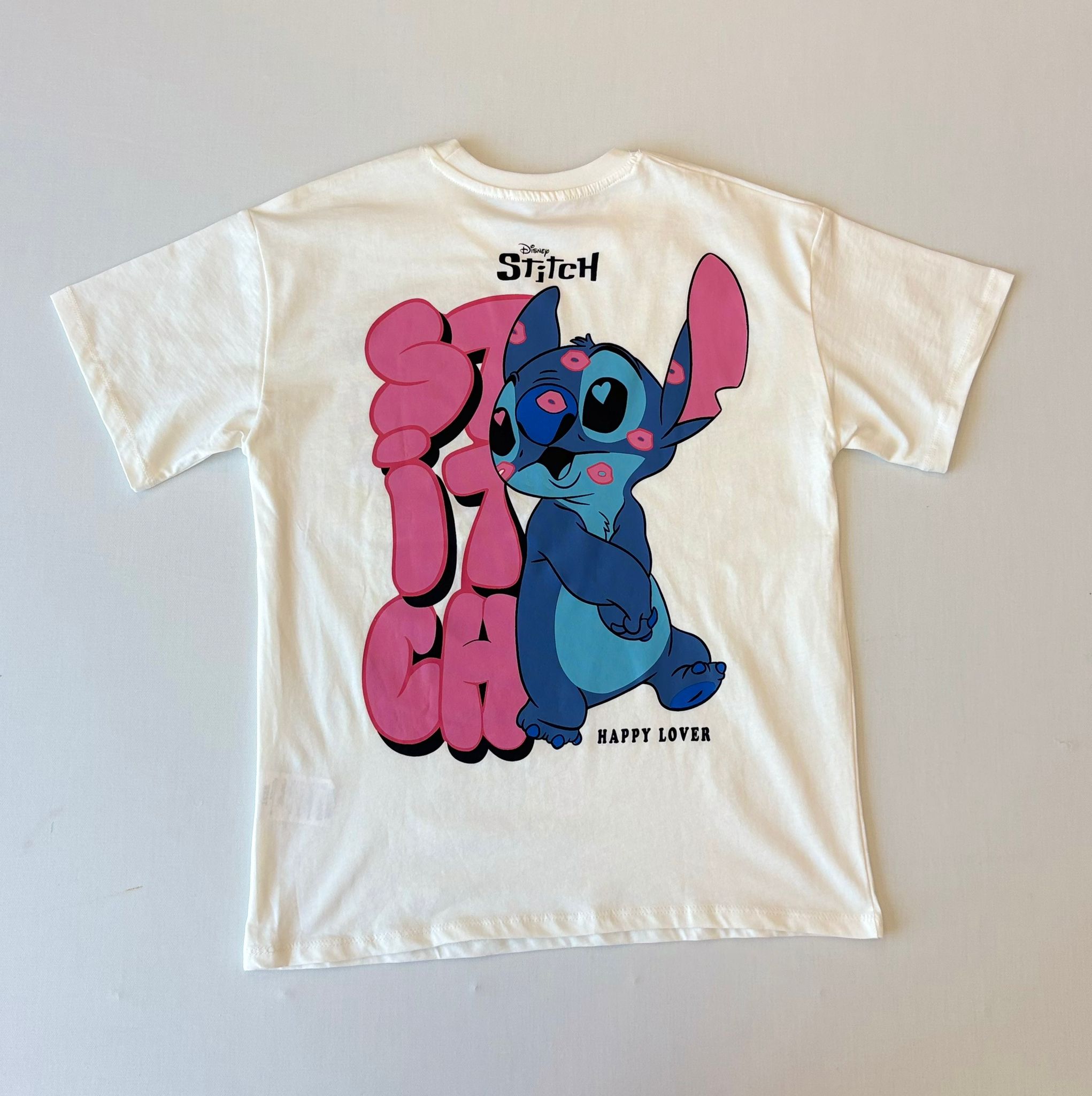 Kız Çocuk Sırt Baskılı Stitch Tişört görsel 2
