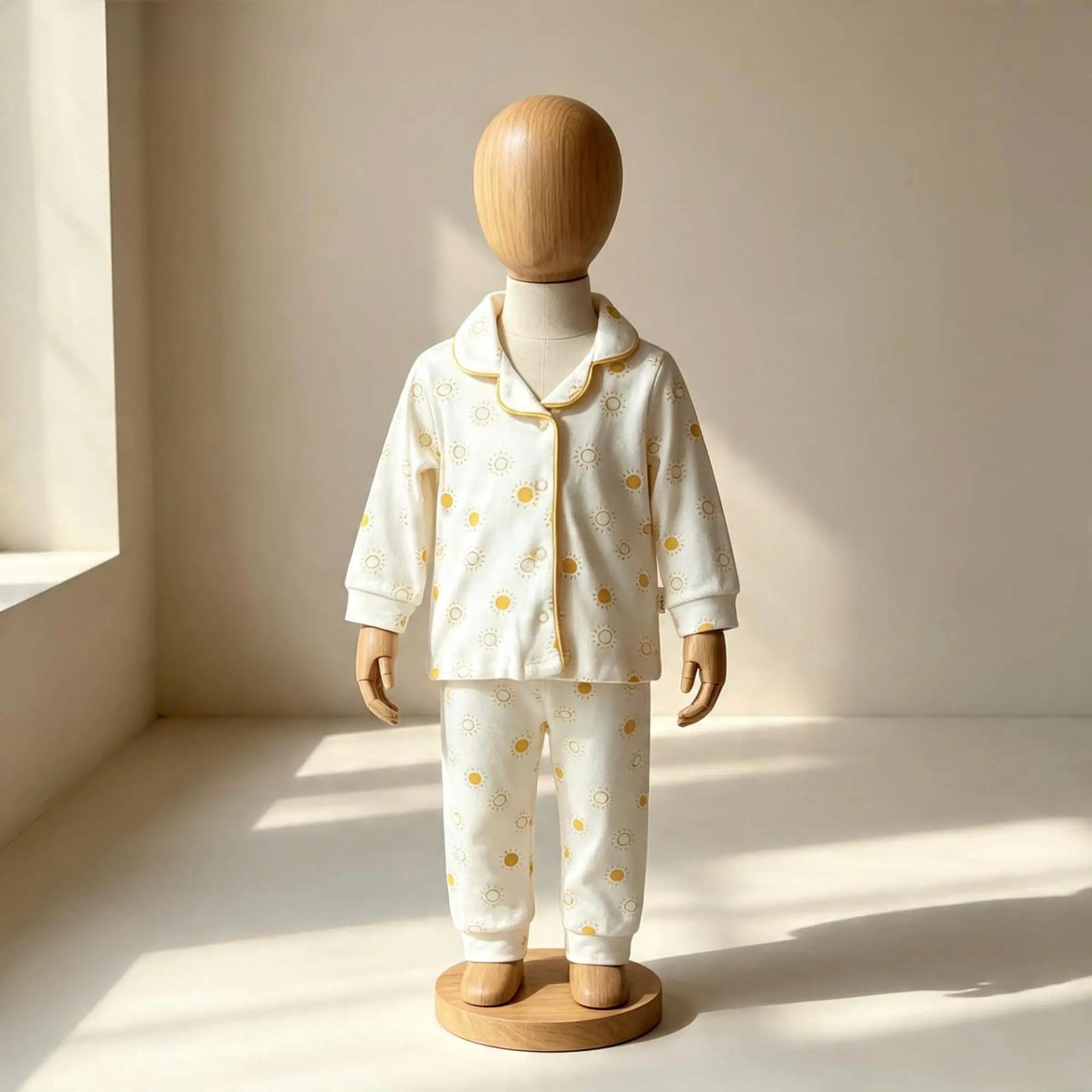 Unisex Güneş Desenli Bebek Pijama