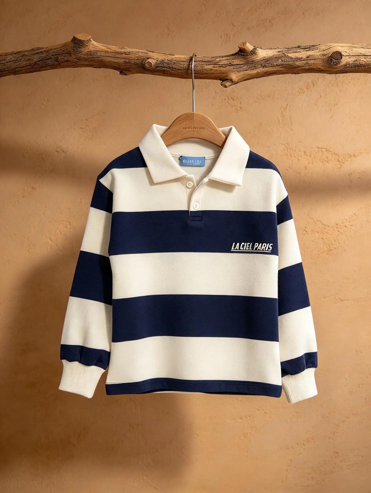 Unisex Polo Yaka Sweatshirt