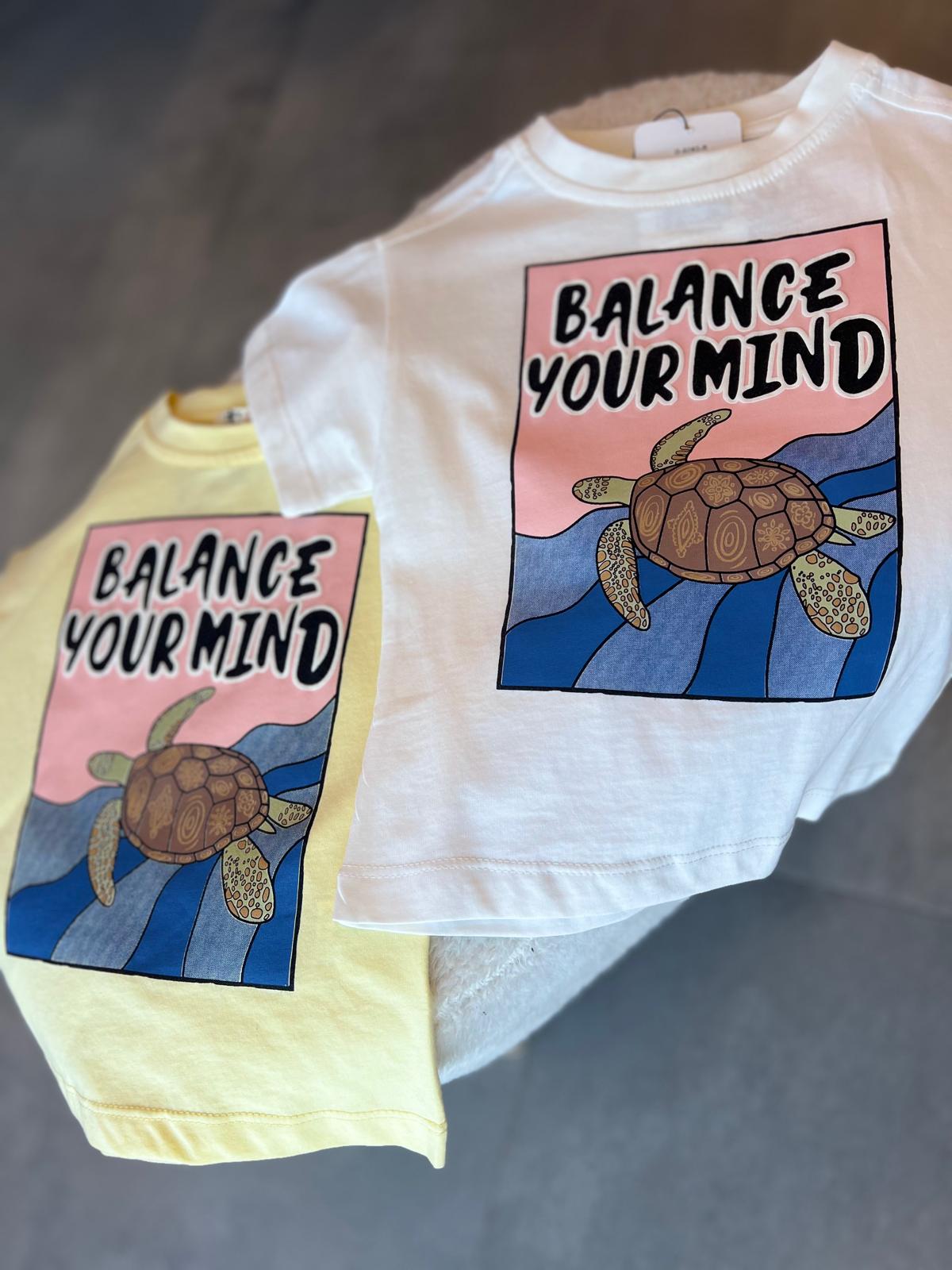 Erkek Çocuk Balance Your Mınd Tişört
