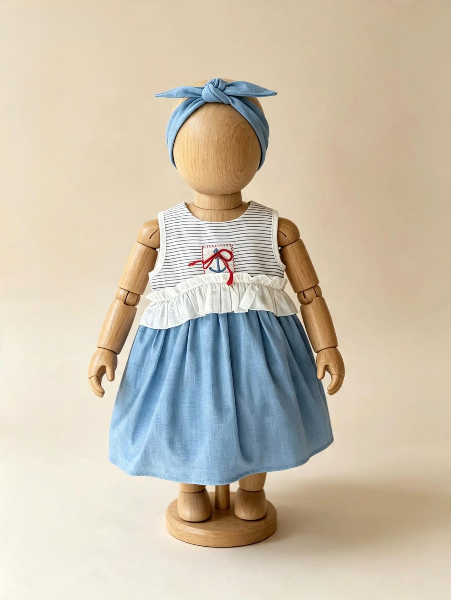 Kız Bebek Bandanalı Elbise 