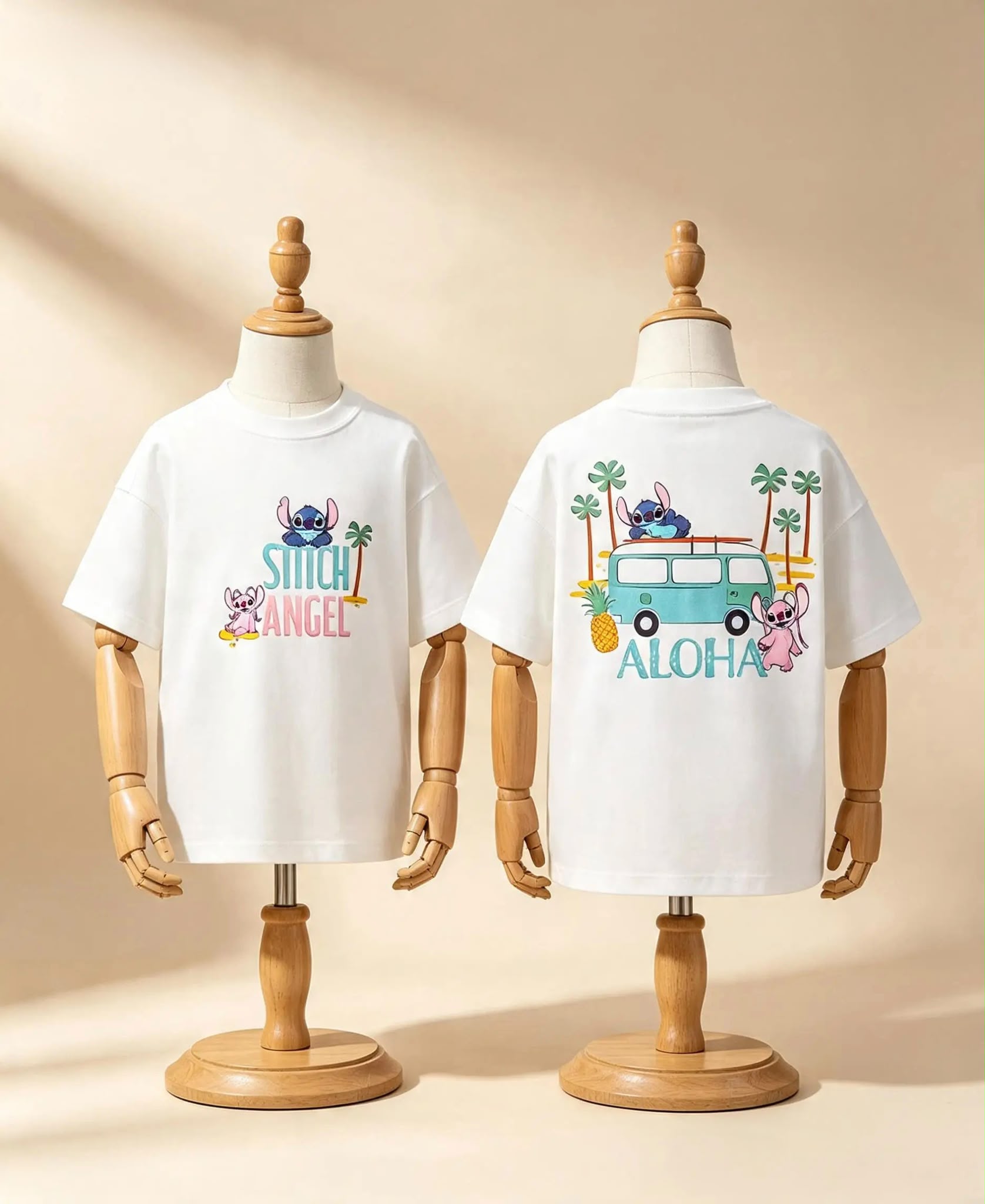 Kız Çocuk Stitch Angel T-shirt