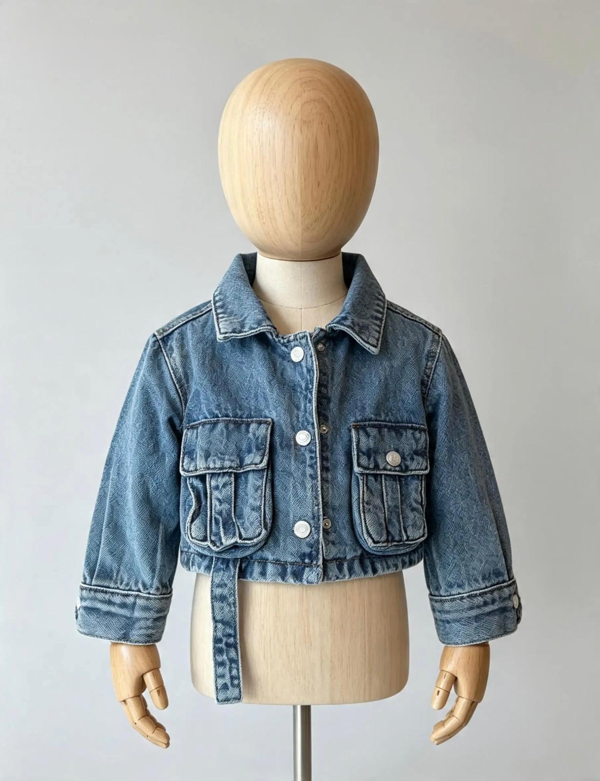 Kız Bebek Denim Ceket