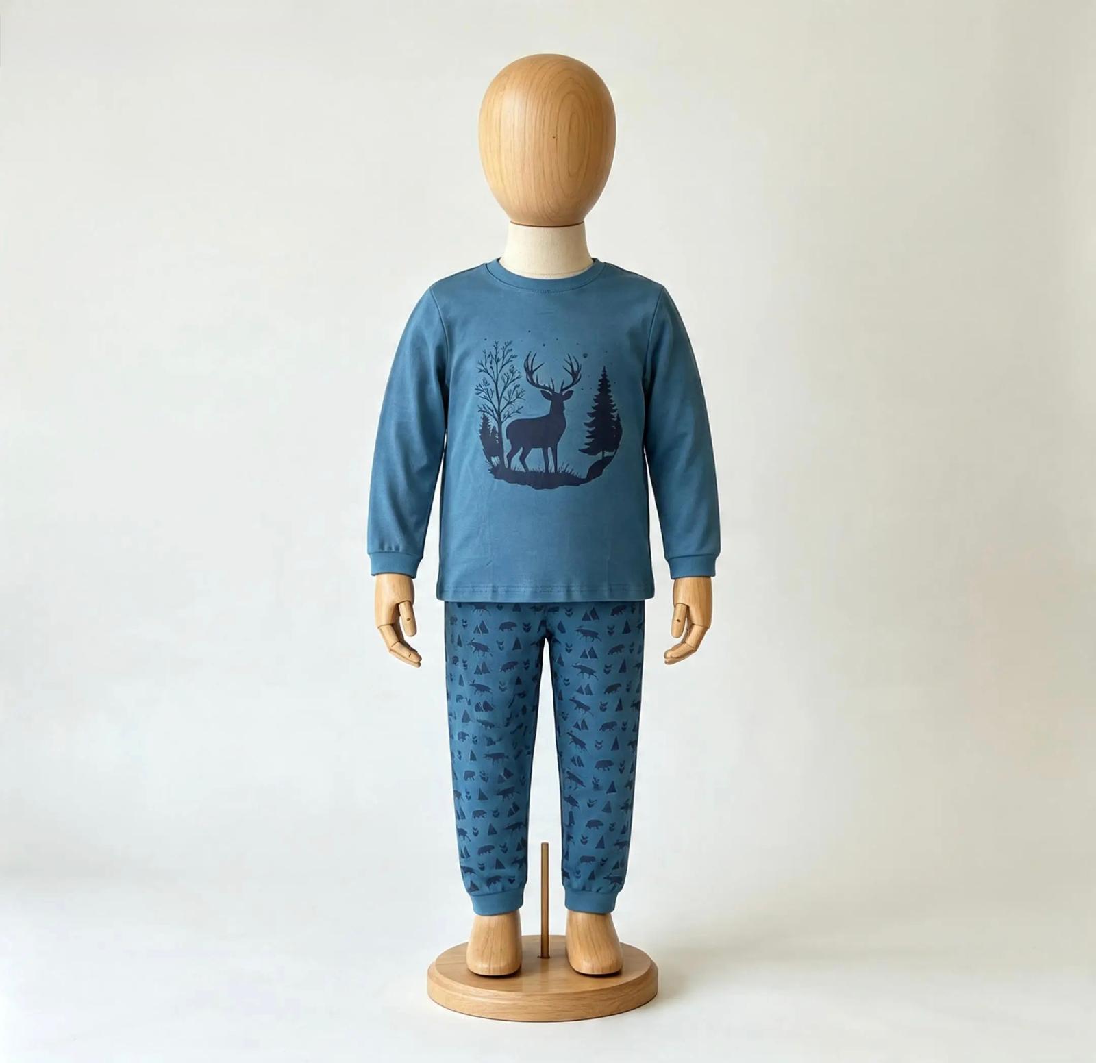 Erkek Çocuk Geyikli Pijama 