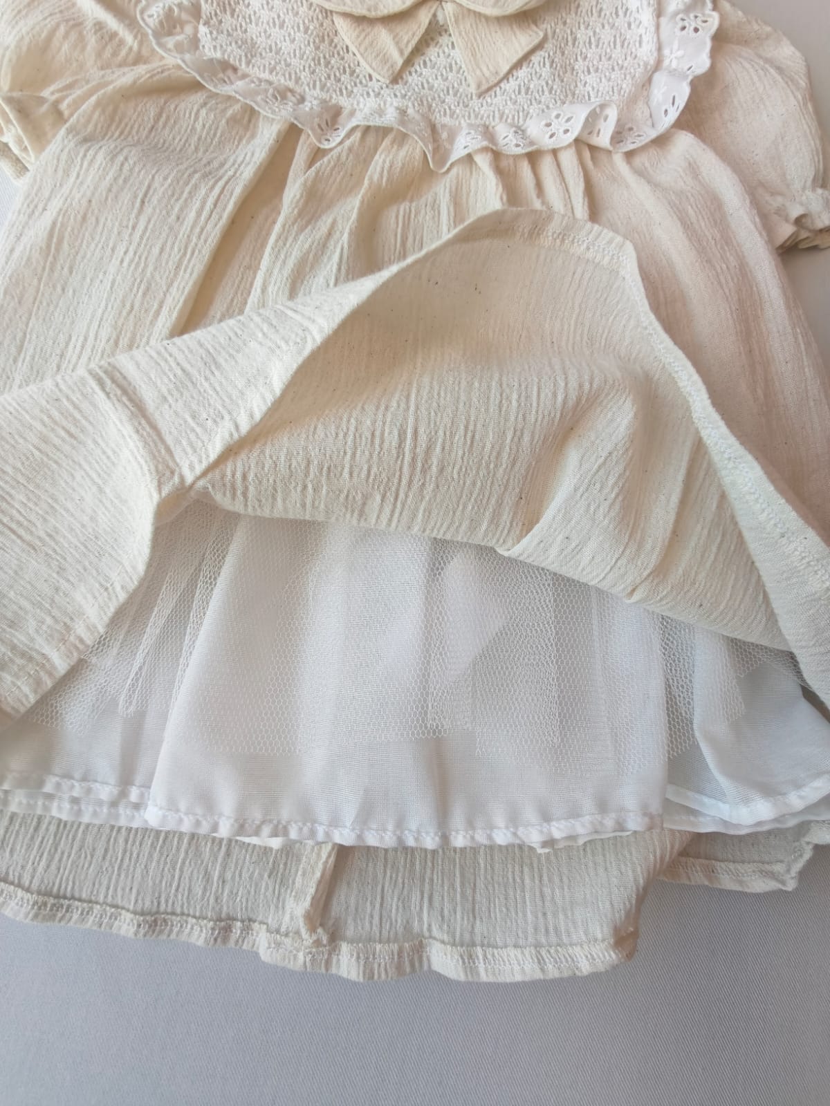 Kız Bebek Dantel Detaylı Elbise görsel 3