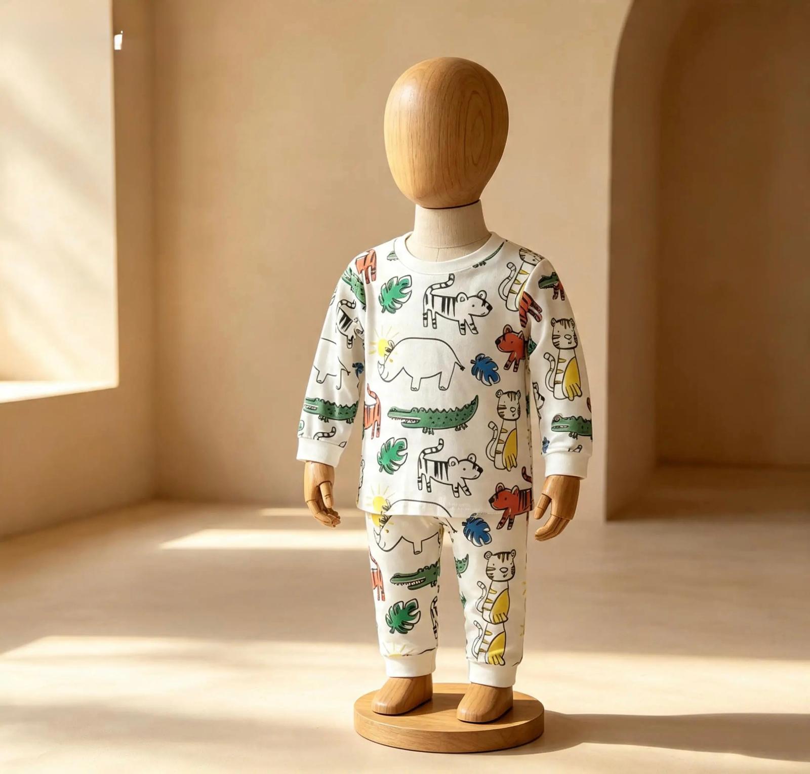 Erkek Çocuk Hayvan Figürlü Pijama