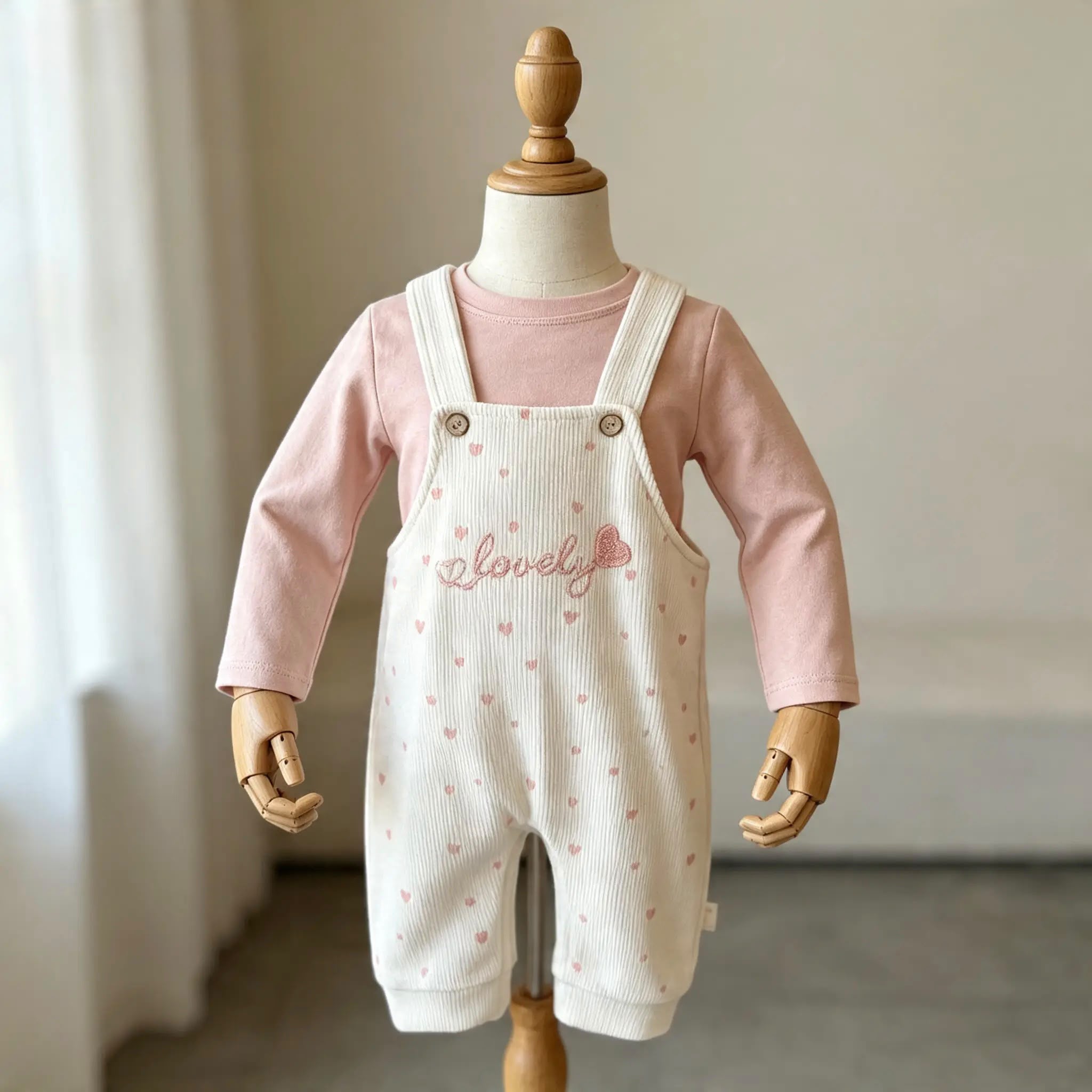 Kız Bebek 2'li Salopet Takım