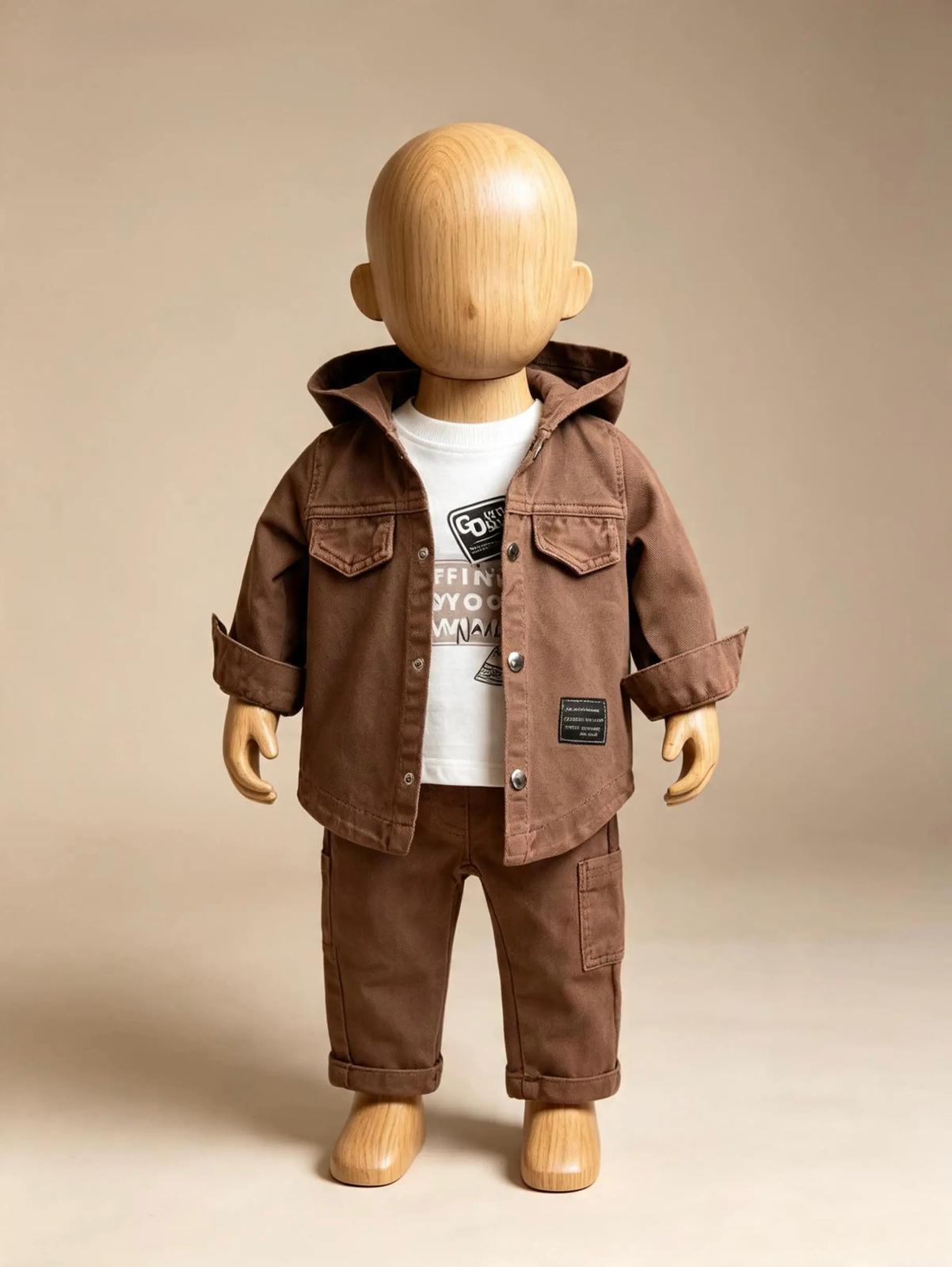 Erkek Bebek Denim 3'lü Takım