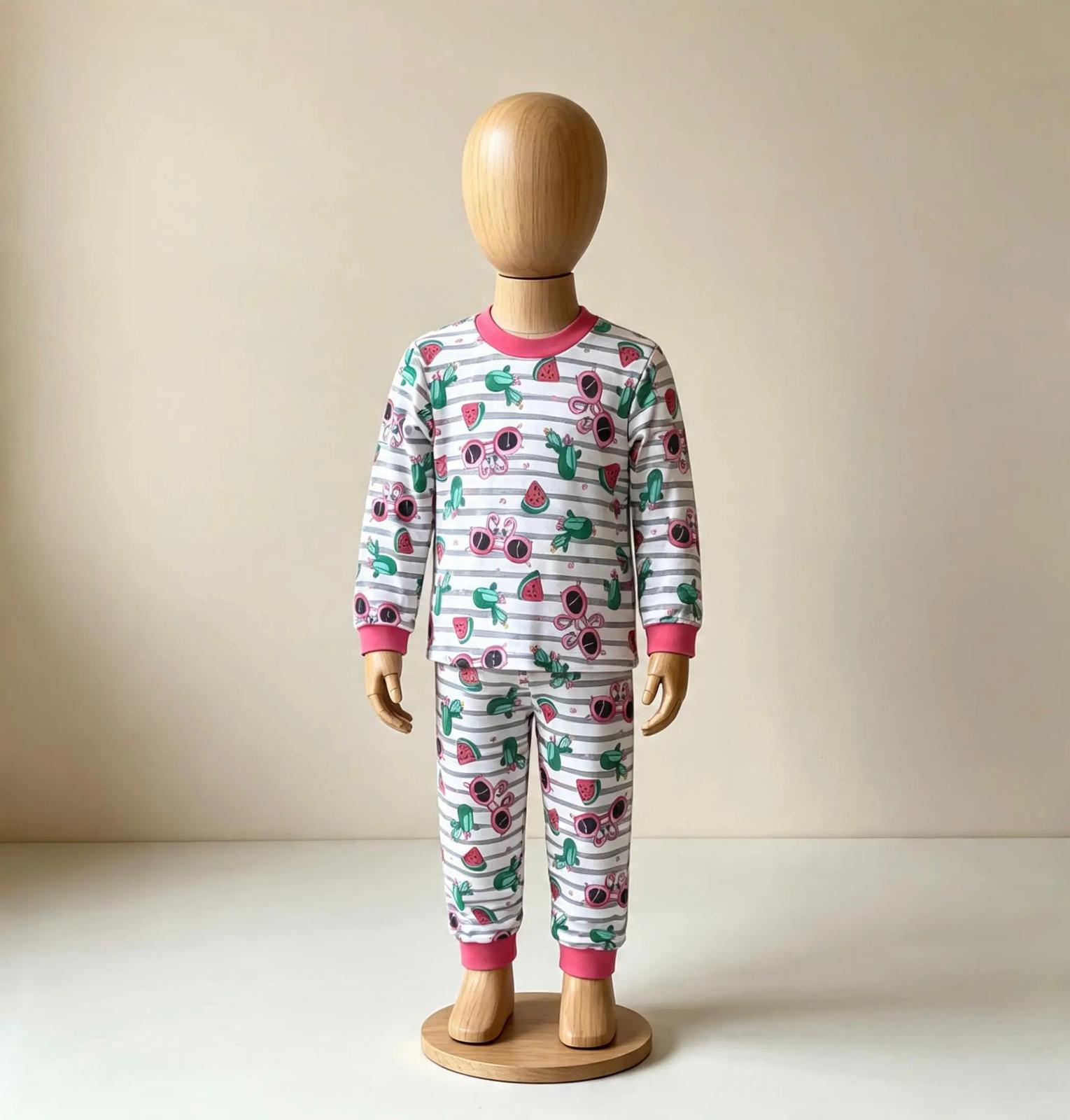 Kız Bebek Çizgili Pijama