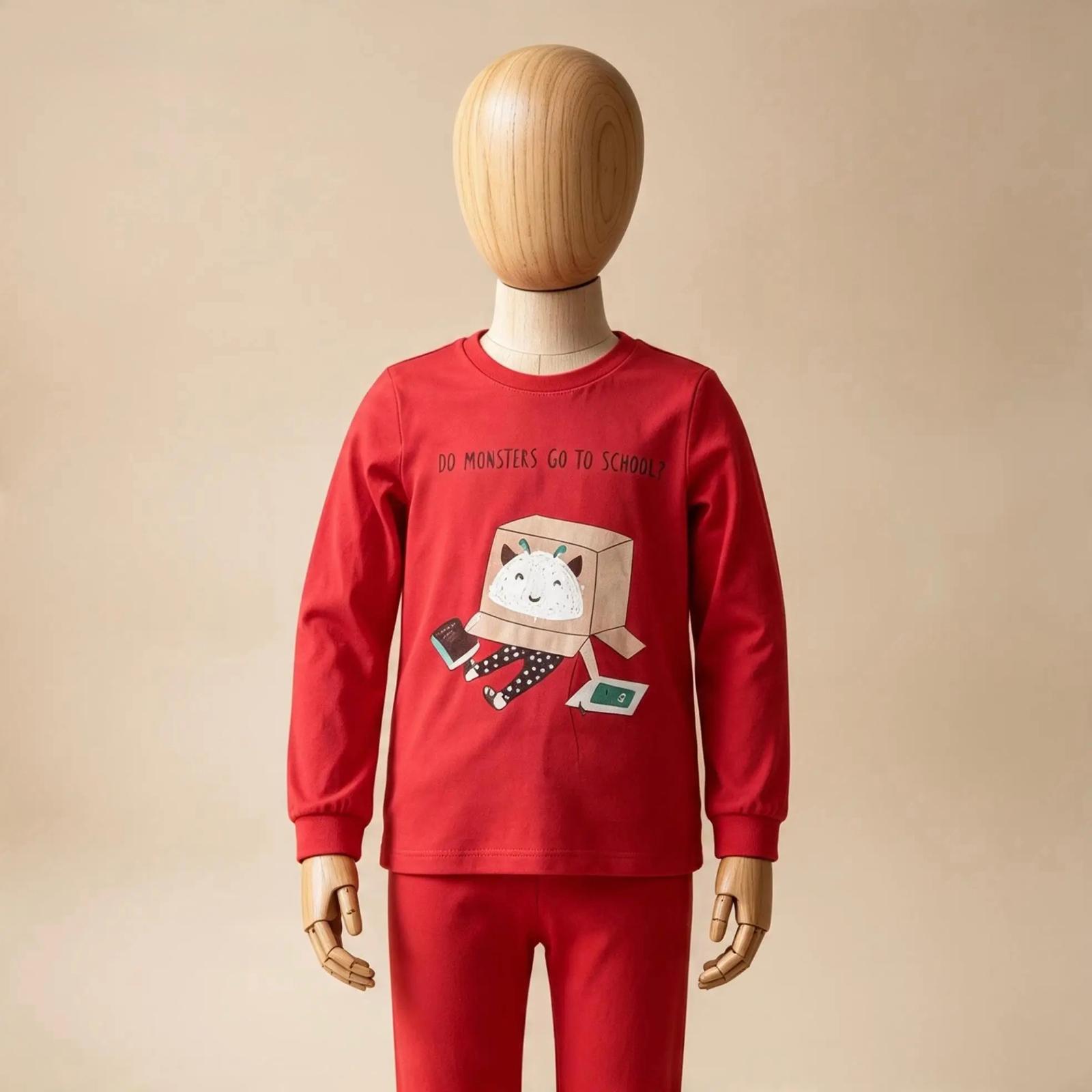 Erkek Çocuk Go To School Pijama görsel 2