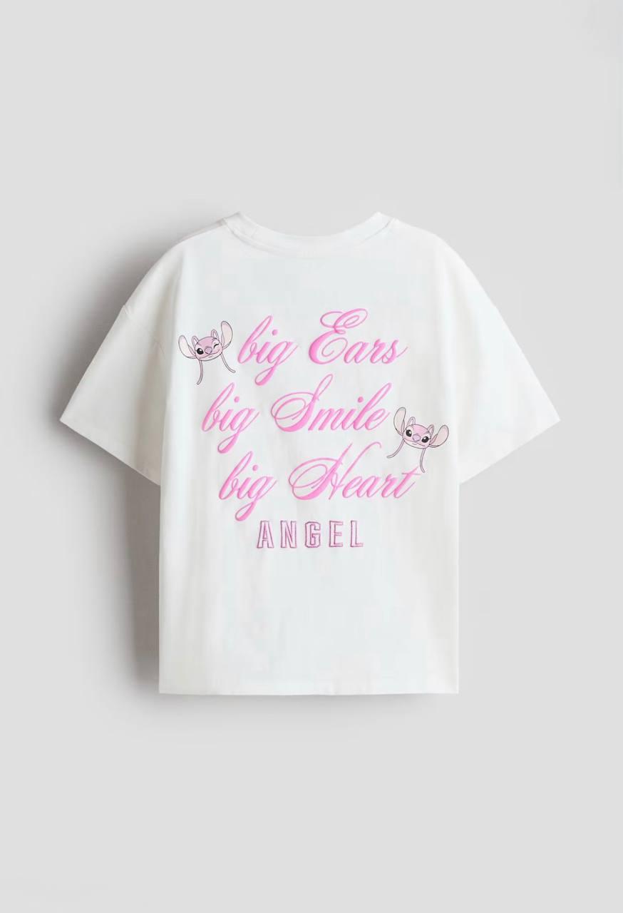 Kız Çocuk Stitch Angel T-shirt görsel 2